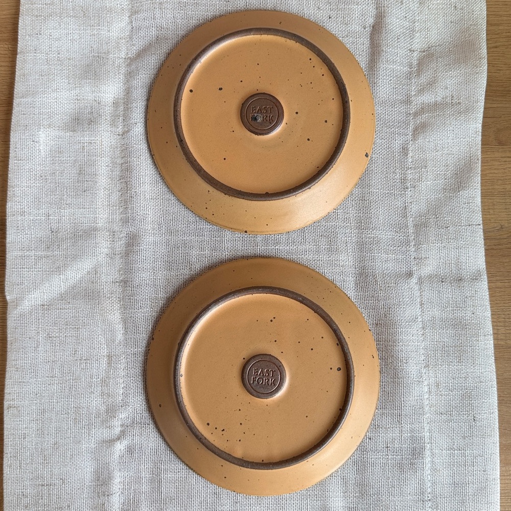 East Fork | Tequila Sunrise Cake Plates (2) | rare retired glaze - Picture 3 of 3
